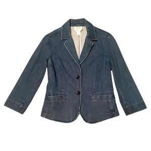 Talbots Chambray Blazer